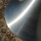 Suspension space age vintage en aluminium brossé