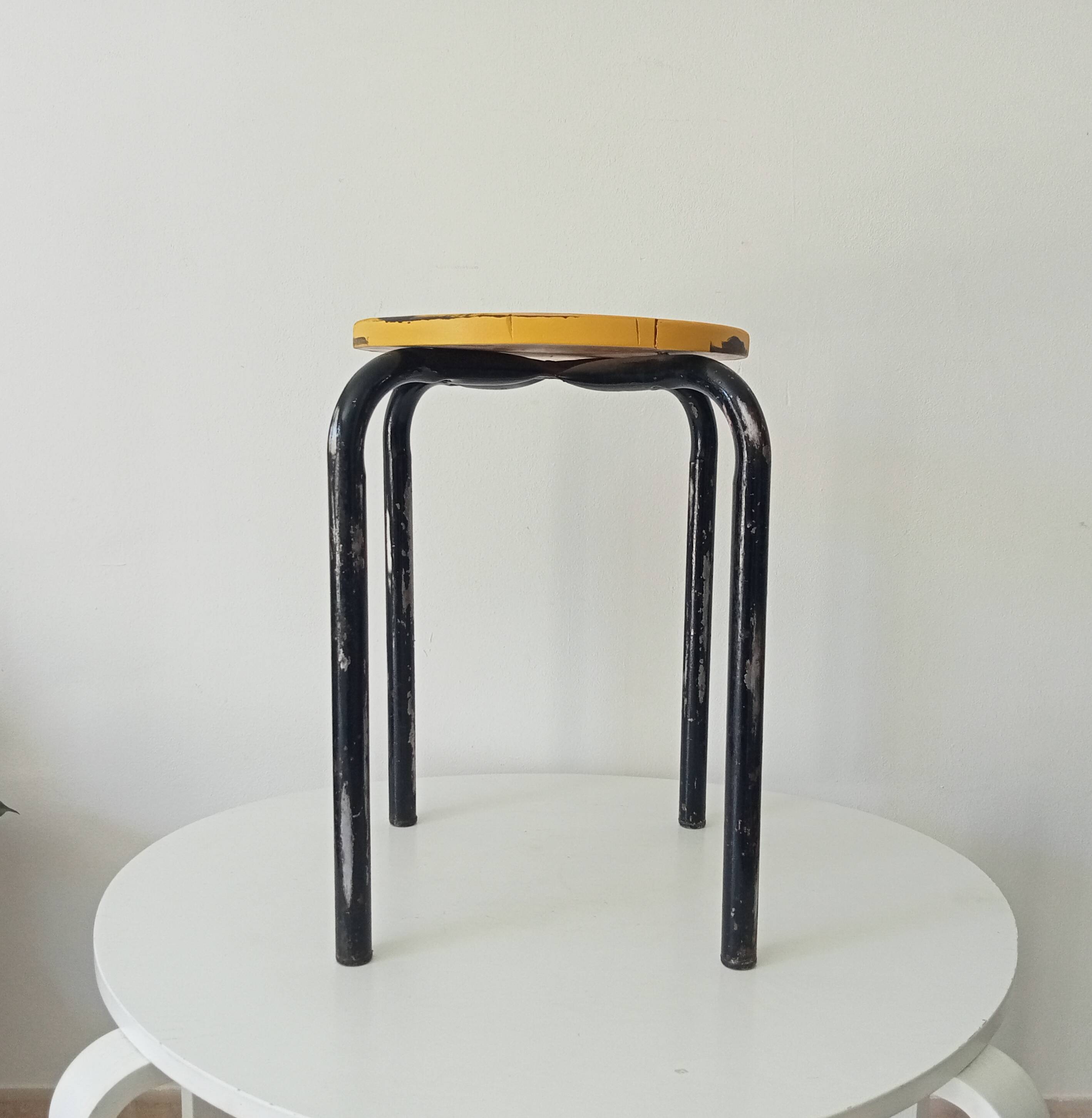 Vintage industrial stool from the 60s/70s