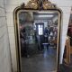 Napoleon III mirror from the 19th century with gold leaf, 190cm H
