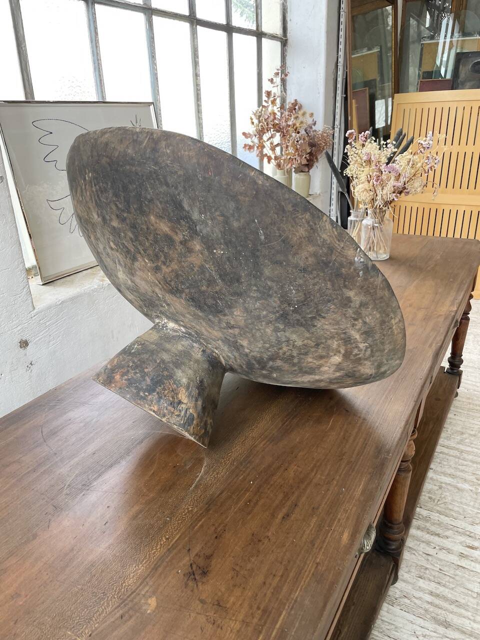 XL wooden Tuareg dish