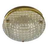 60s 70s Plafoniere ceiling lamp by Fischer Leuchten Germany Space Age