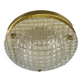 Plafonnier en verre par Fischer Leuchten, Allemagne 1960-70