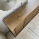 Large row of solid oak loom sliding doors