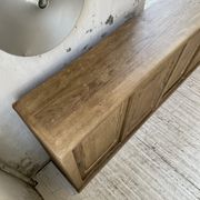 Large row of solid oak loom sliding doors