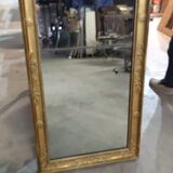 Mirror period gilded restoration in wood and stucco, 119x63 cm