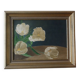 Oil painting on canvas "late tulip" gilded frame still life 1997