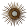 Sun Mirror called Witch Mirror in gilded wood from the 20s
