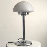 Vintage mushroom lamp 70's metal and opaline