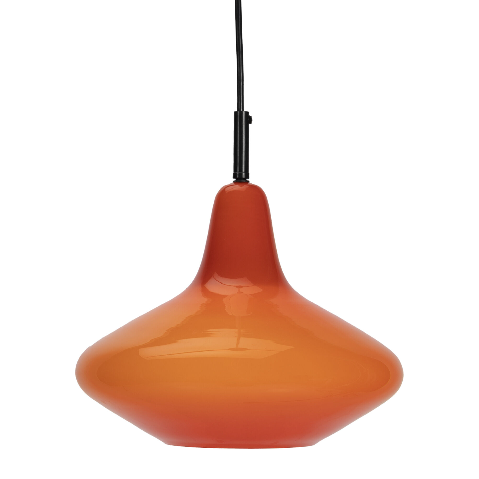 Red Peil and Putzler Space Age Pendant Lamp
