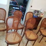 Lot chaises cannées