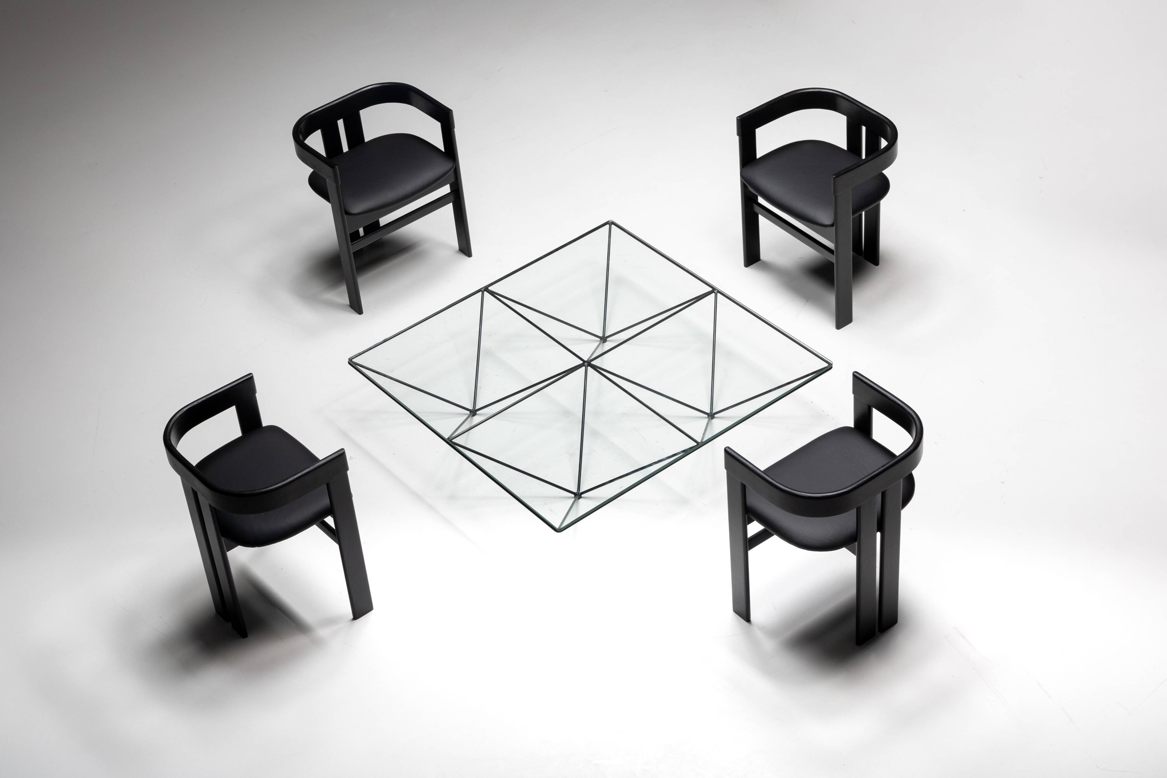 Pigreco chairs by Tobia Scarpa for Tacchini, Italy, 1960s