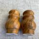 Olive wood salt and pepper shakers