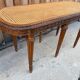 Louis XVI style piano bench in carved wood and caning