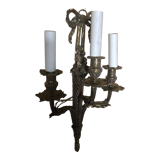 Pair of bronze sconces