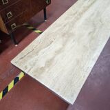 Travertine coffee table
