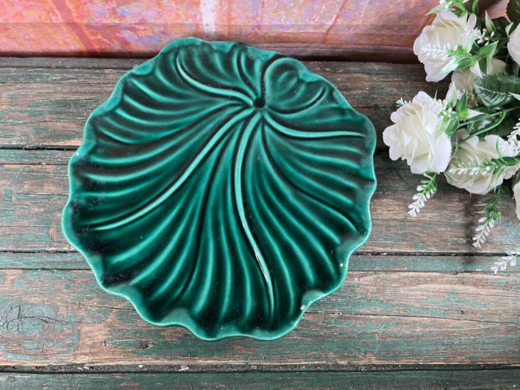 Vintage Vallauris green trivet