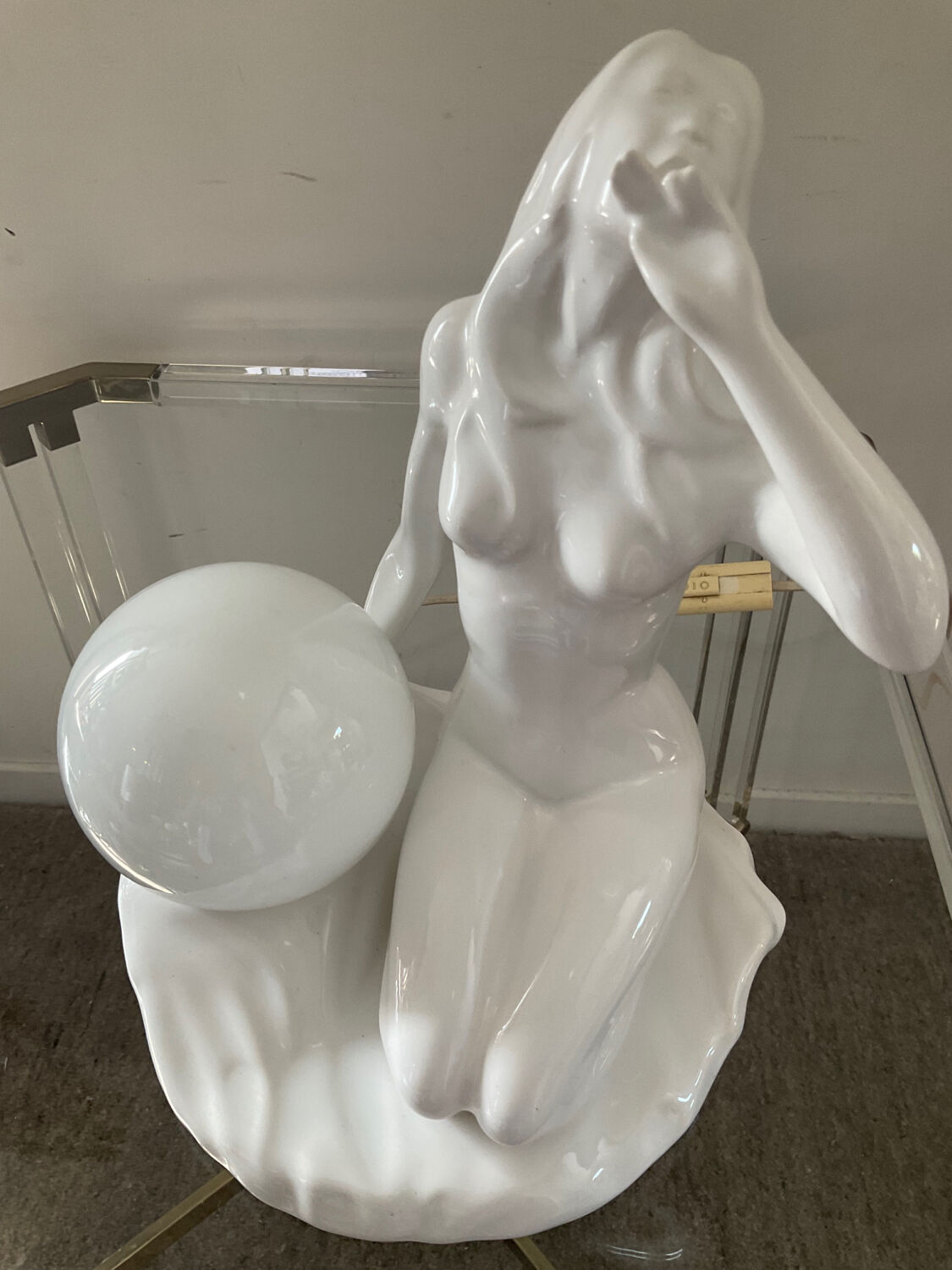 Vintage ceramic lamp from the 70s-80s