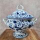 Large antique soup tureen Creil & Montereau – Flora model