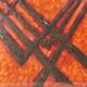 Antonio Secci, brutalist abstract painting, mixed media Italy Milano 69