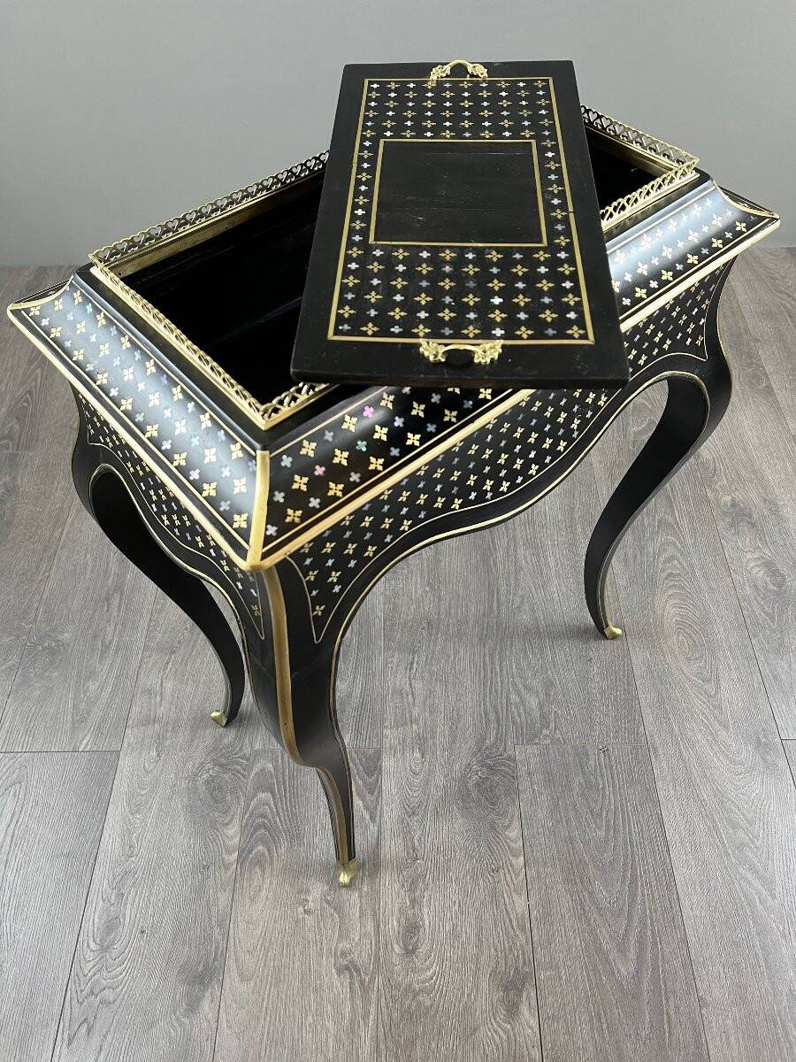 Napoleon III planter in Boulle marquetry, 19th century