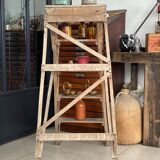 Vintage wood stepladder