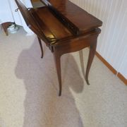Secretary with mechanism - 4 secret drawers - lock - marquetry chessboard - 1950