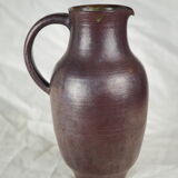Sandstone pitcher with brown glaze - red by Geneviève BAPTENDIER Laurence MOLINARD
