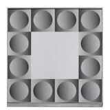 Optique art mirror in the style of victor vasarely