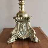 Brass tube lamp foot