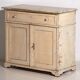 Ancienne commode blanche à deux portes (vers 1920)
