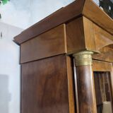 Petite bibliothèque empire en acajou