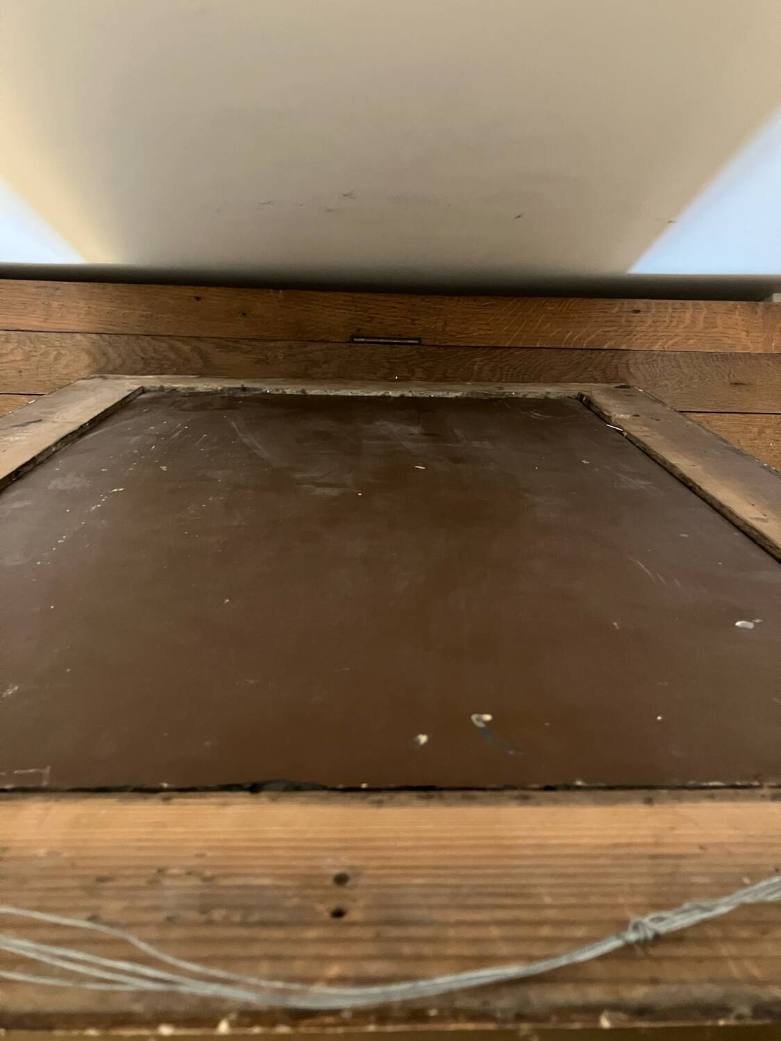 Gilded mirror, mercury glass - 62xH82cm