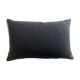 Coussin en natté de laine proche Kvadrat noir