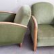 Pair of club art deco armchairs