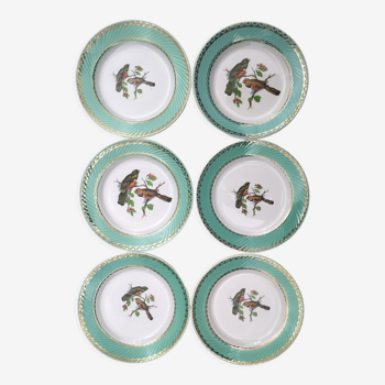 Badonviller birds dessert plates