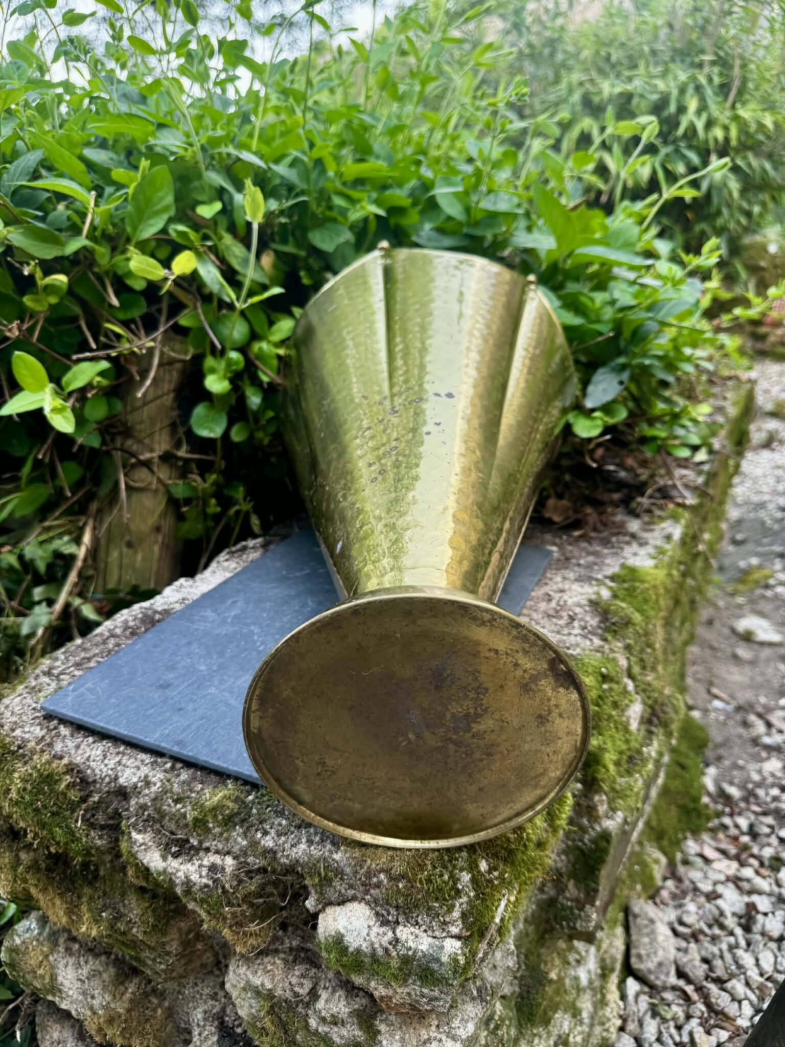 1960s vintage brass umbrella stand