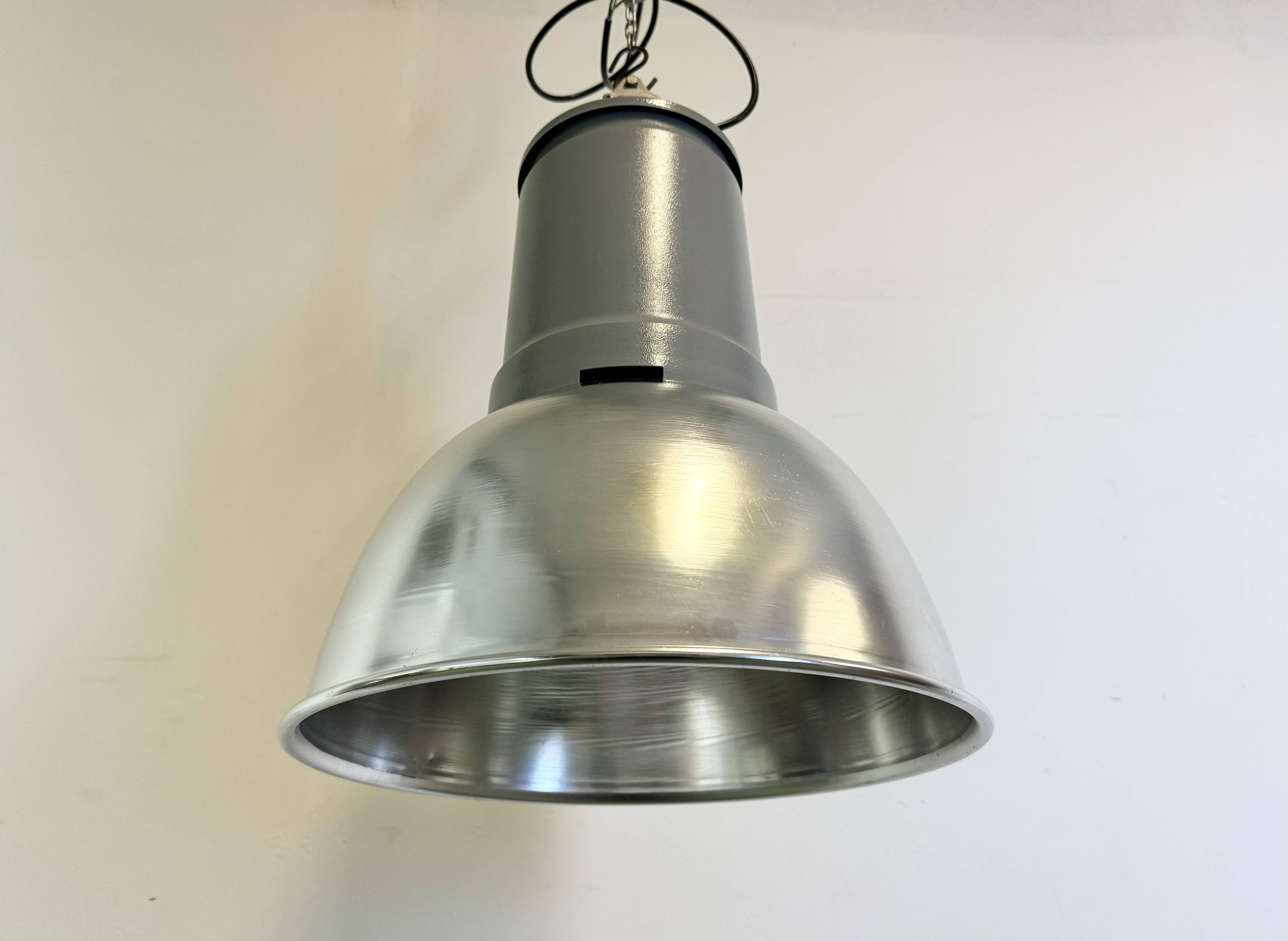 Industrial Italian Aluminium Pendant Lamp from Fael Luce, 1970s