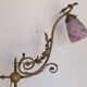 Lampe art nouveau monte et baisse en bronze