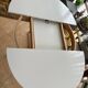Table en Formica blanc avec rallonge année 70