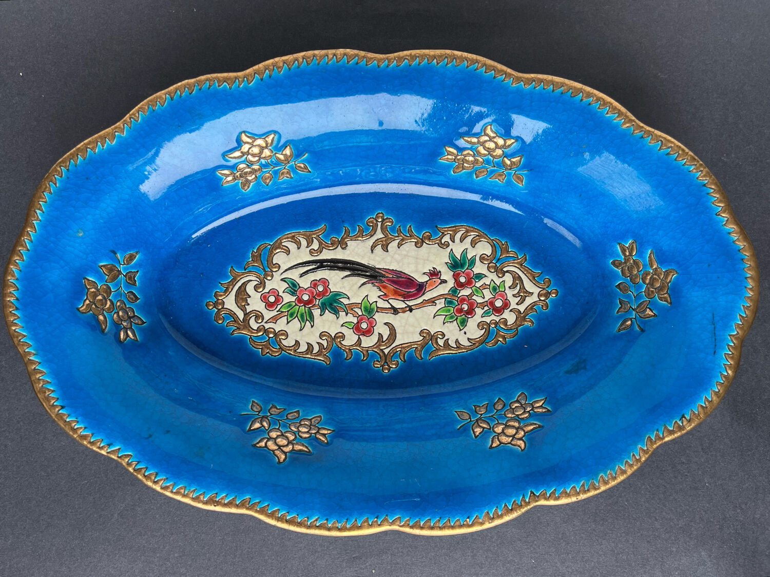 Basket or Banette in Longwy enamels
