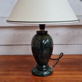 Emerald green alabaster lamp
