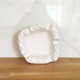 Empty matt white ceramic pocket 1950