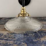 Holophane glass wall light