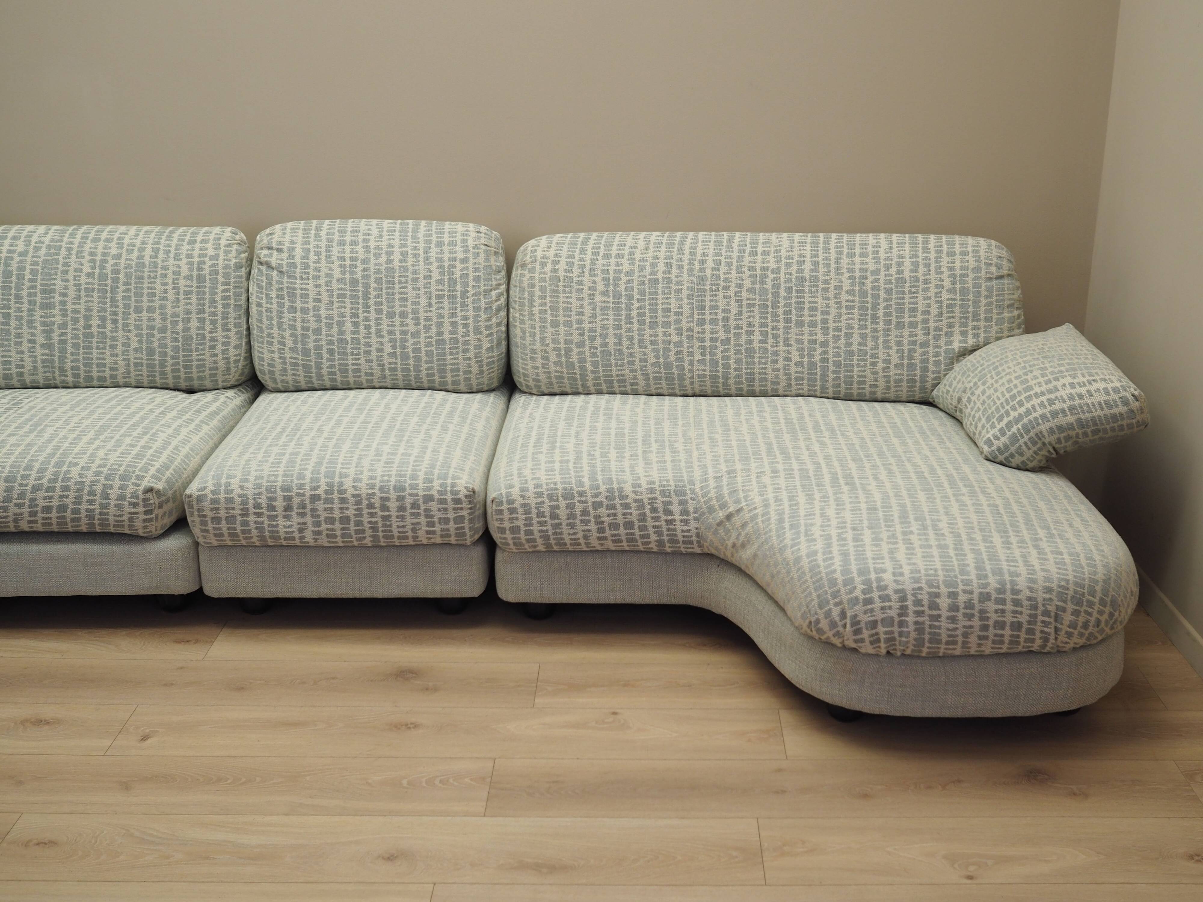 Modular corner sofa, Italian design, 1970s, production: Italy