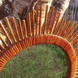Rattan sun mirror 57 cm