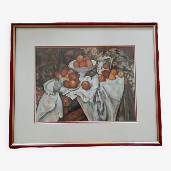 Framed reproduction Still life with apples Paul Cezanne