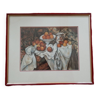 Framed reproduction Still life with apples Paul Cezanne