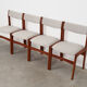 Ensemble de quatre chaises en teck, design danois, années 1970, production: Danemark