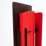 Mid-century red modular coat rack