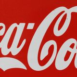 Plaque émaillée Coca-Cola « Delicious Coca-Cola Refreshes You Best » 1950's États-Unis